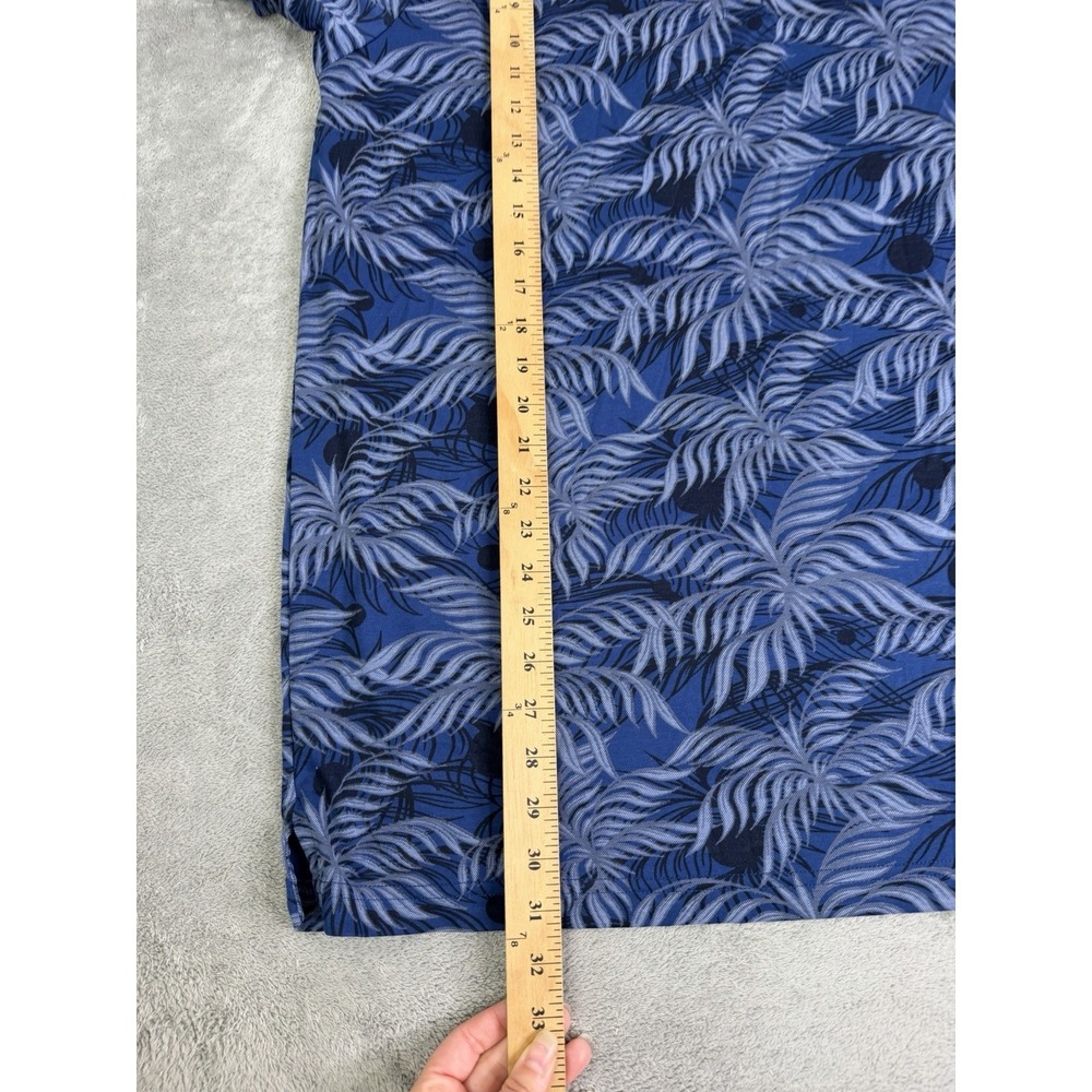 Travis Matthew Short Sleeve Polo Shirt Men's Size 2XL Blue Floral - Picture 9 of 9